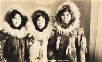 (ALASKA) Group of approximately 55 photographs of Alaska at the height of the gold-rush era, from the late 19th to the early 20th centu